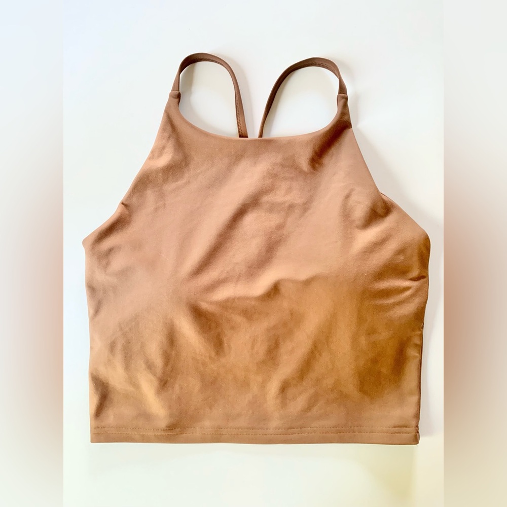 Old Navy Active Brown Tank Top with Built in Bra US Medium
